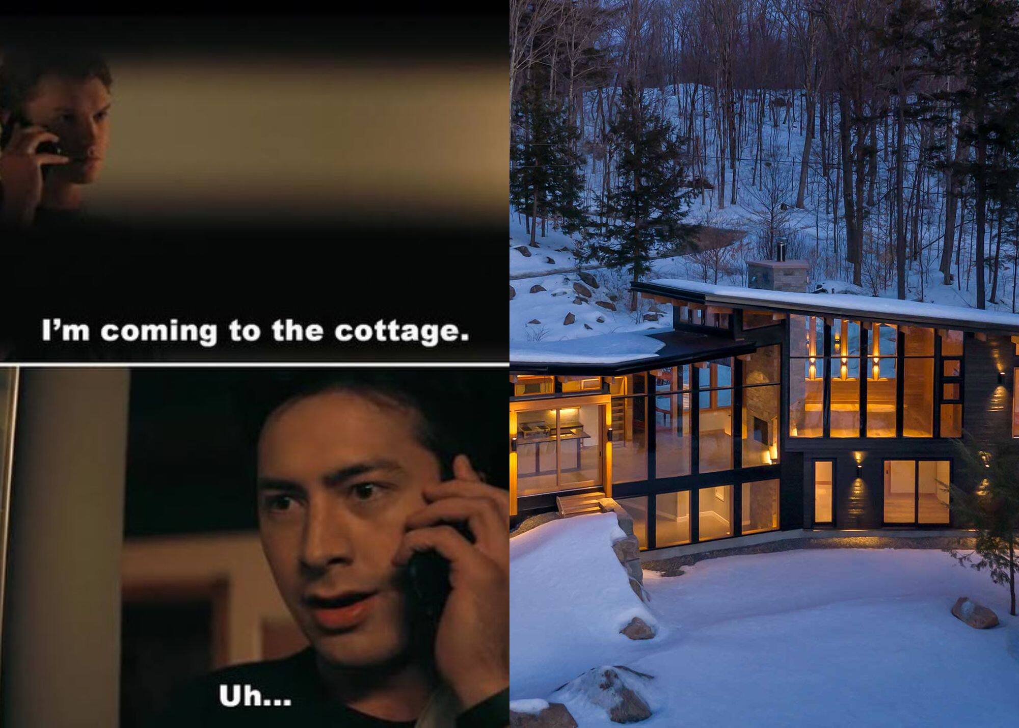 Voici LE chalet de Shane dans Heated Rivalry