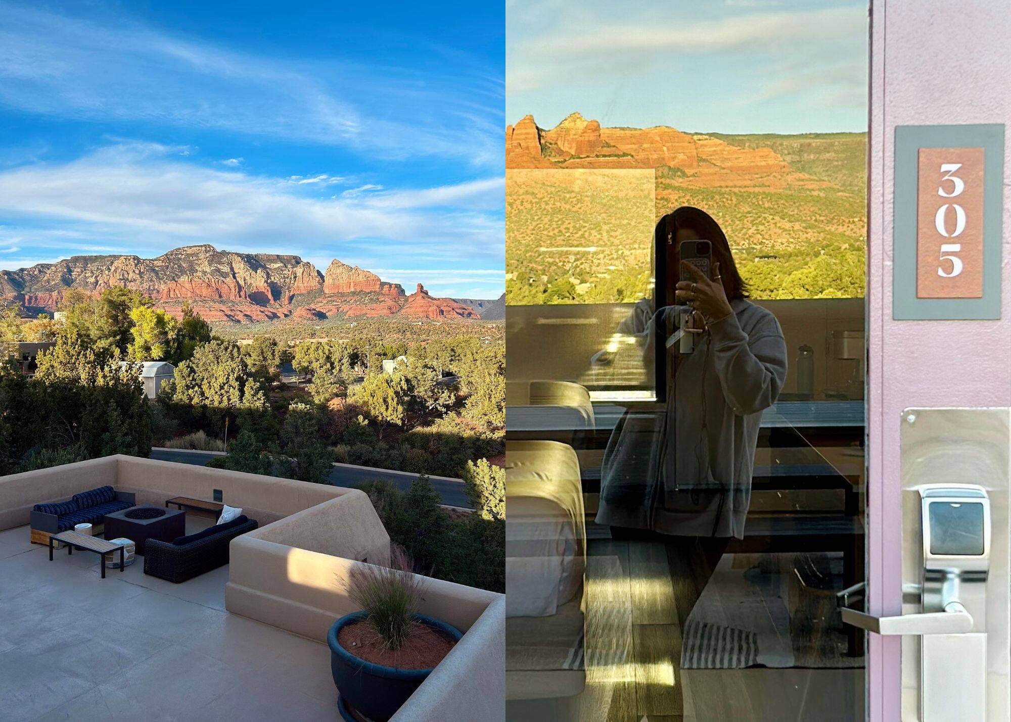 Un hôtel avec vue sur les Red Rocks de Sedona