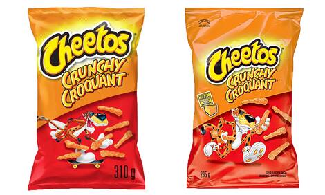 Le sac de Cheetos est passé de 310 g à 285 g.