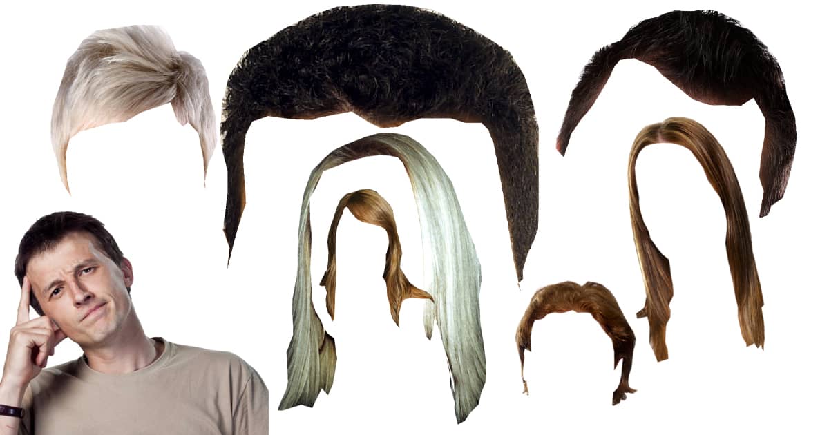 À quels académiciens appartiennent ces chevelures?