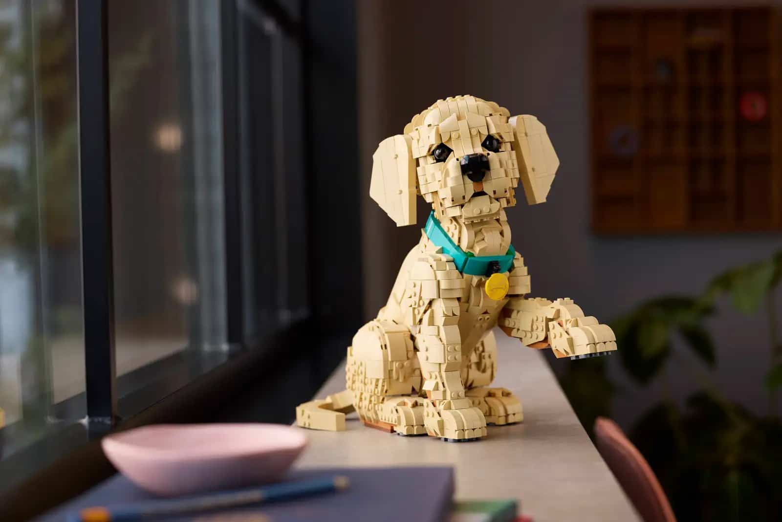 J’arrête pas de penser au chiot Golden Retriever de LEGO