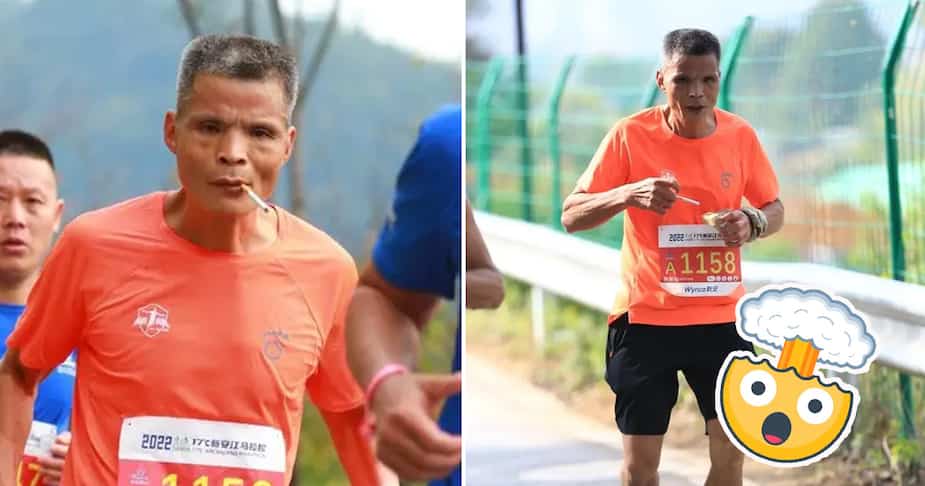 Image principale de l'article Il court le marathon en fumant des cigarettes