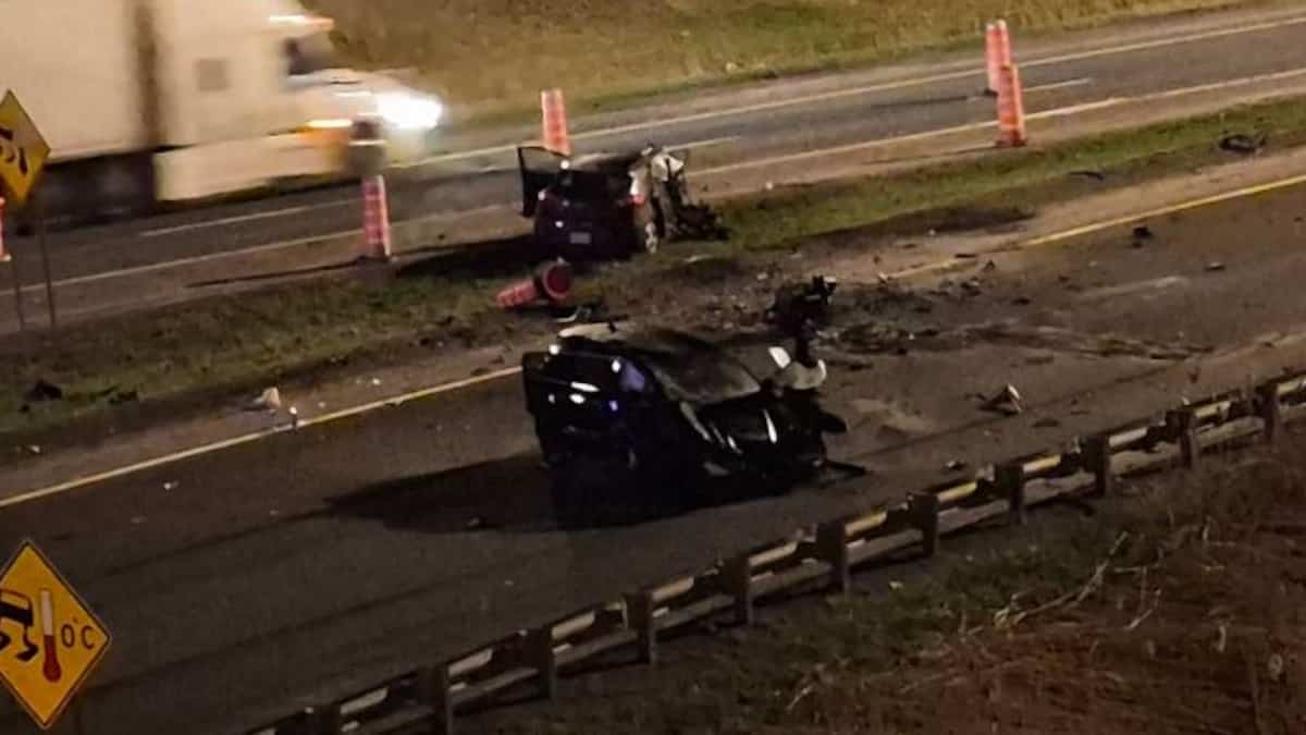 Possible ivresse au volant: une conductrice cause une violente collision sur l’autoroute 73