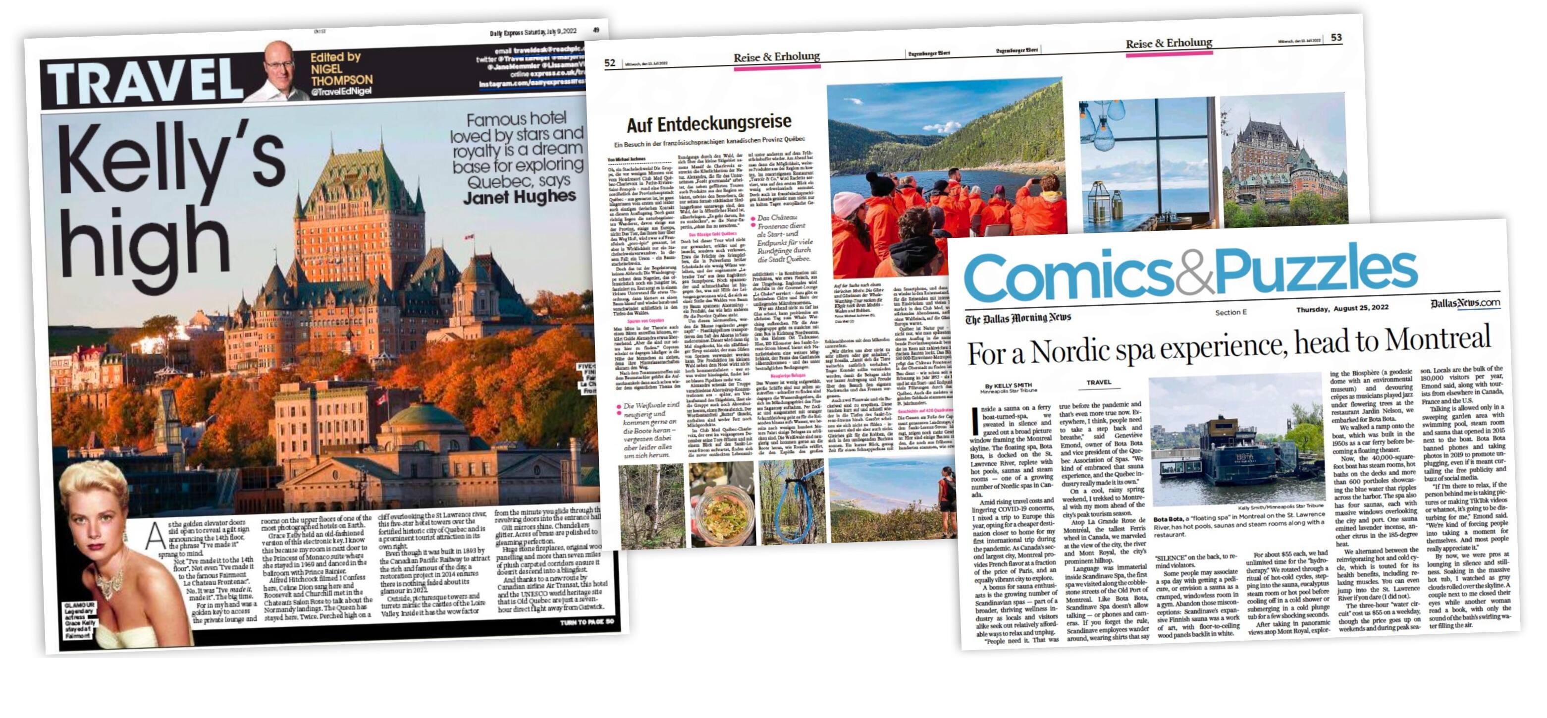 Le Québec dans le monde: La presse touristique est enfin de retour | JDM