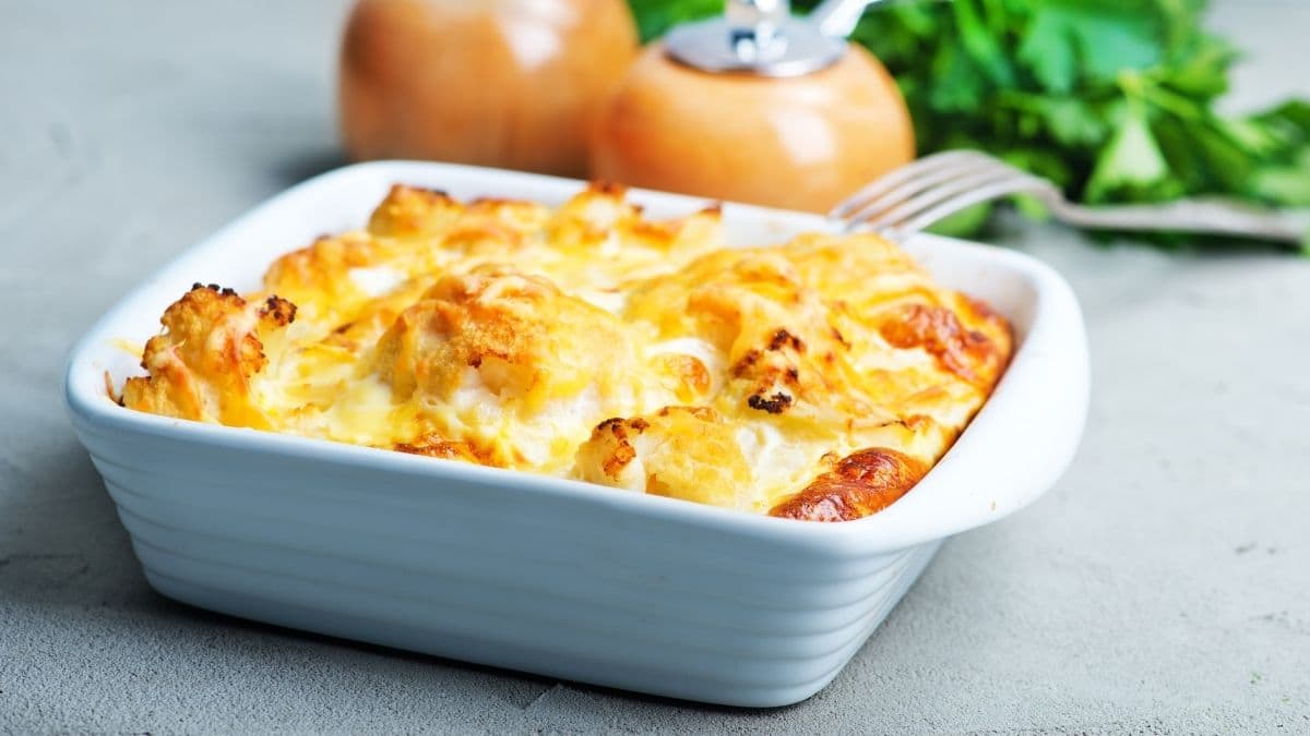 RECETTE: Gratin de chou-fleur et fruits de mer