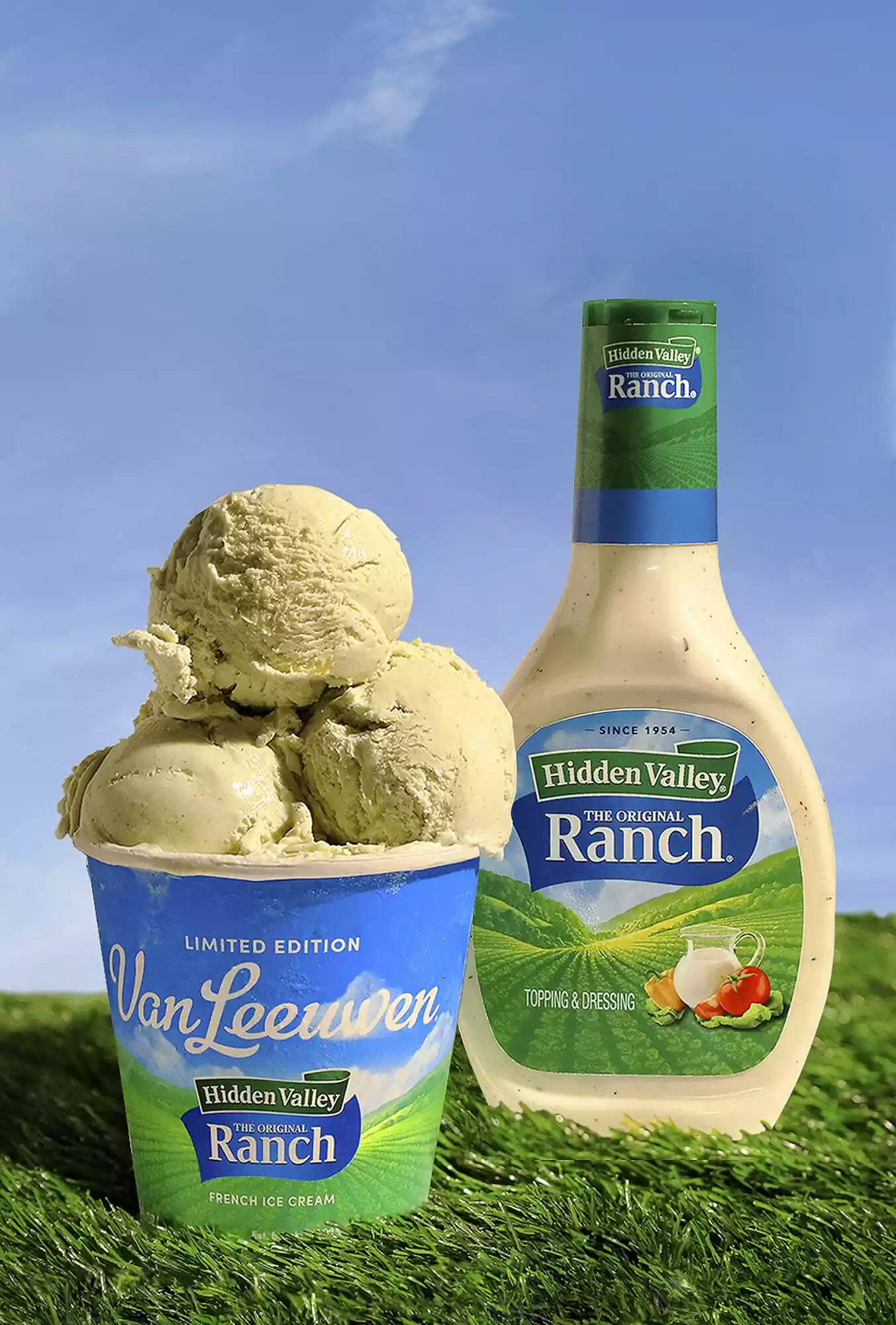 La compagnie américaine Hidden Valley lance une crème glacée à la sauce ...
