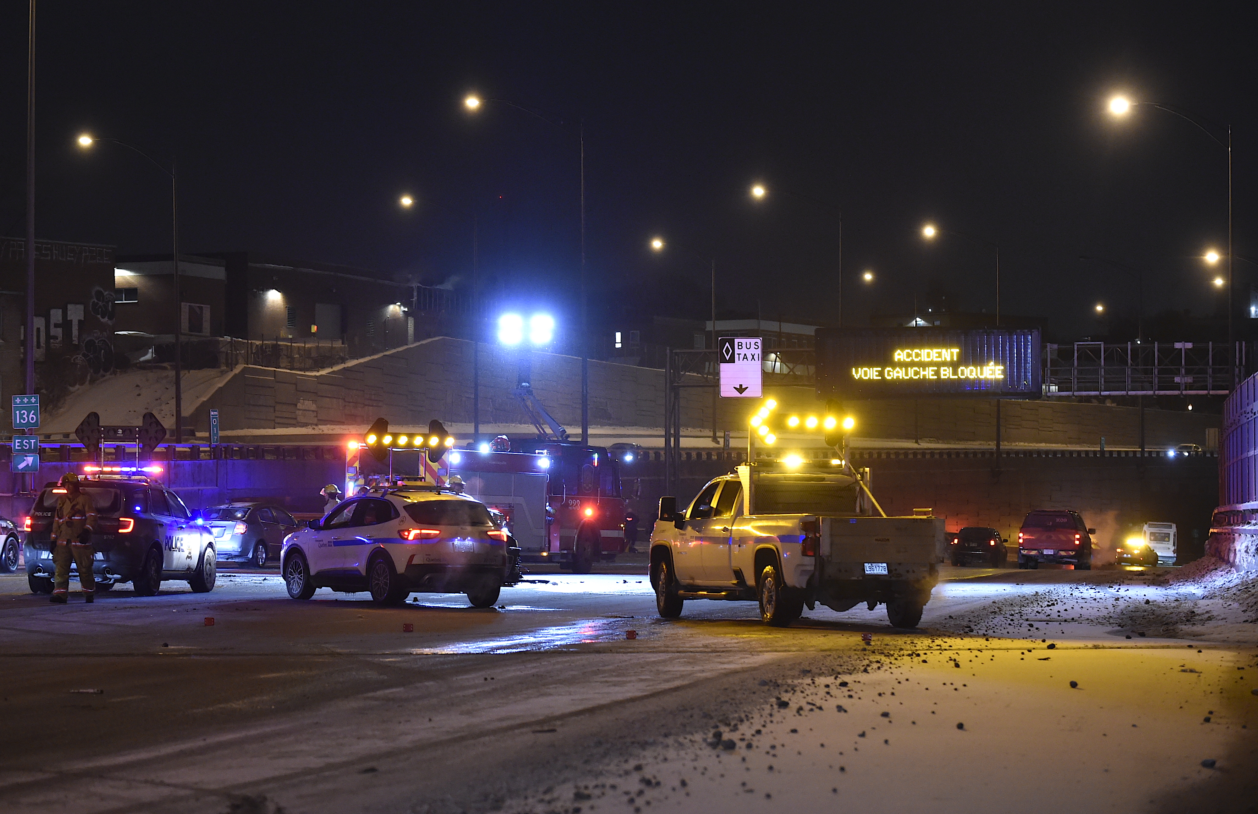 Collision frontale sur la route 136: le conducteur gravement blessé