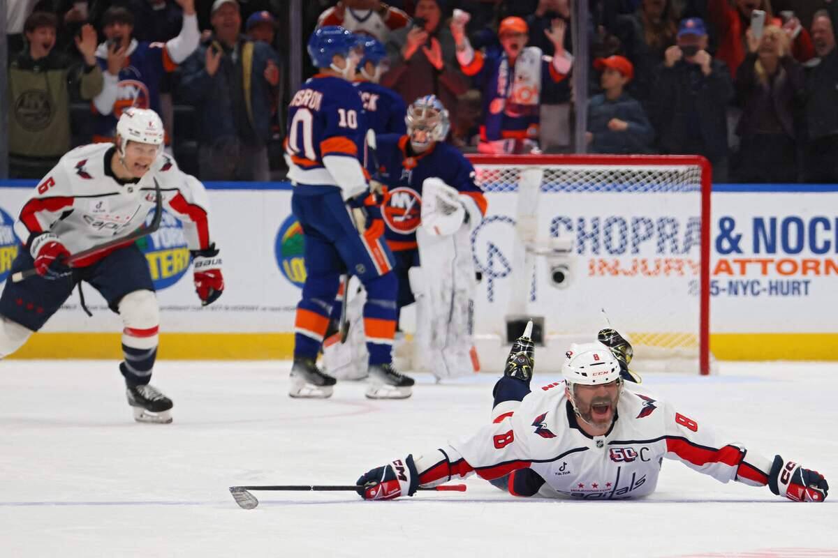 &laquo;Ce n&rsquo;&eacute;tait pas &ccedil;a qu&rsquo;il voulait faire du tout&raquo;: Pierre-Luc Dubois d&eacute;voile la v&eacute;rit&eacute; sur la c&eacute;l&eacute;bration historique d'Ovechkin