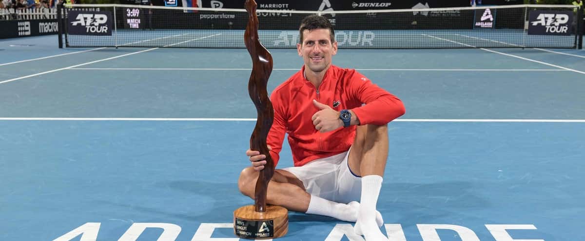 Djokovic remporte son premier titre de l'année à Adélaïde