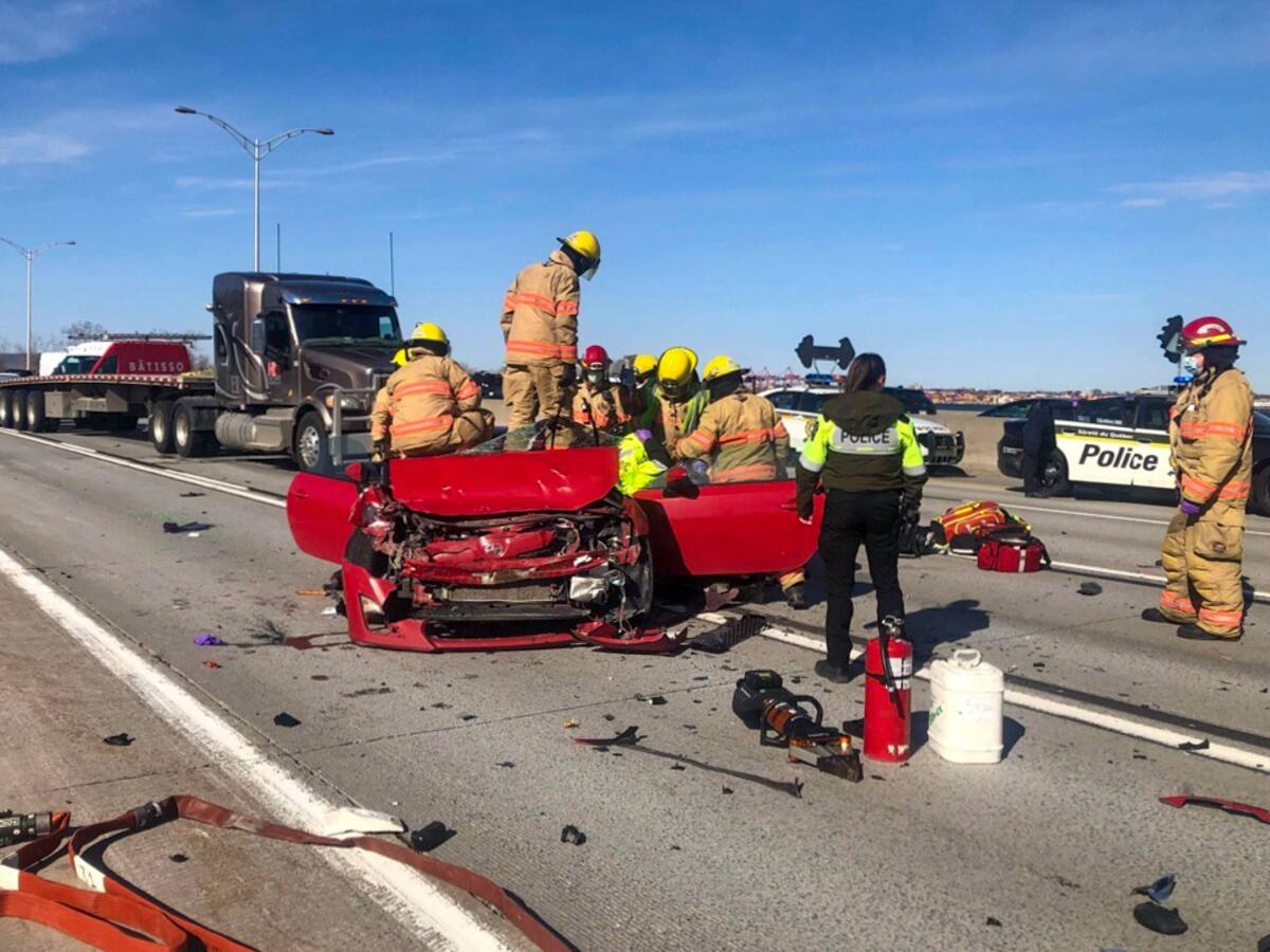 Un accident sur la 132 &agrave; Longueuil fait plusieurs bless&eacute;s