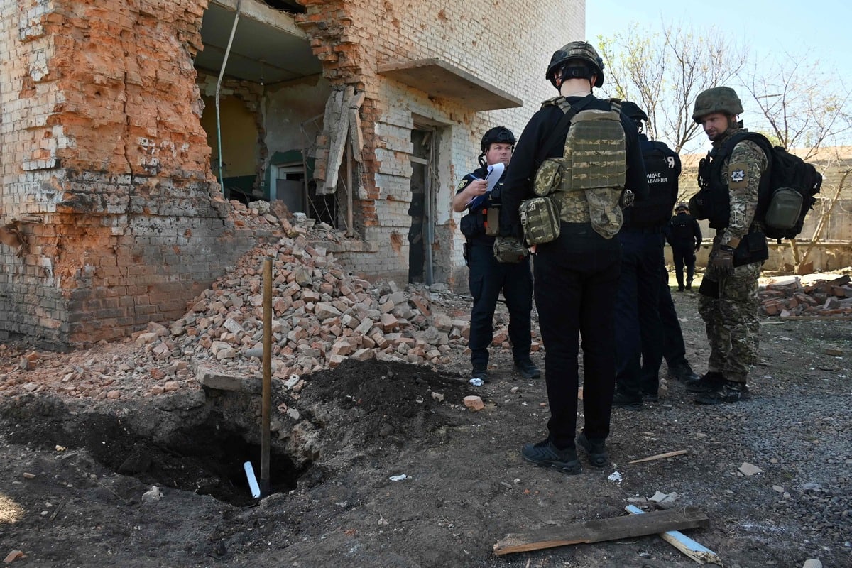 Six enfants bless&eacute;s dans une frappe russe en Ukraine