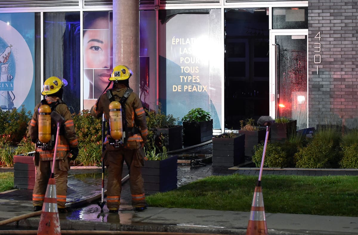 Montr&eacute;al: un salon de beaut&eacute; cibl&eacute; par un cocktail Molotov dans C&ocirc;te-des-Neiges