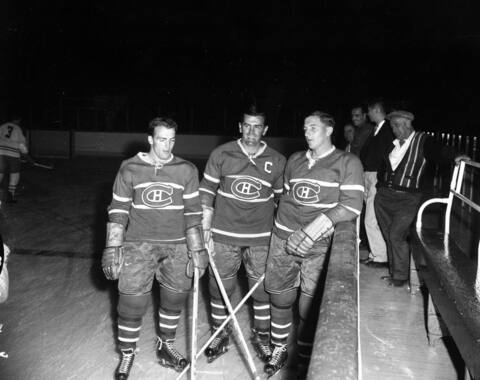 Henry Richard, Maurice Richard and Dicky Moore