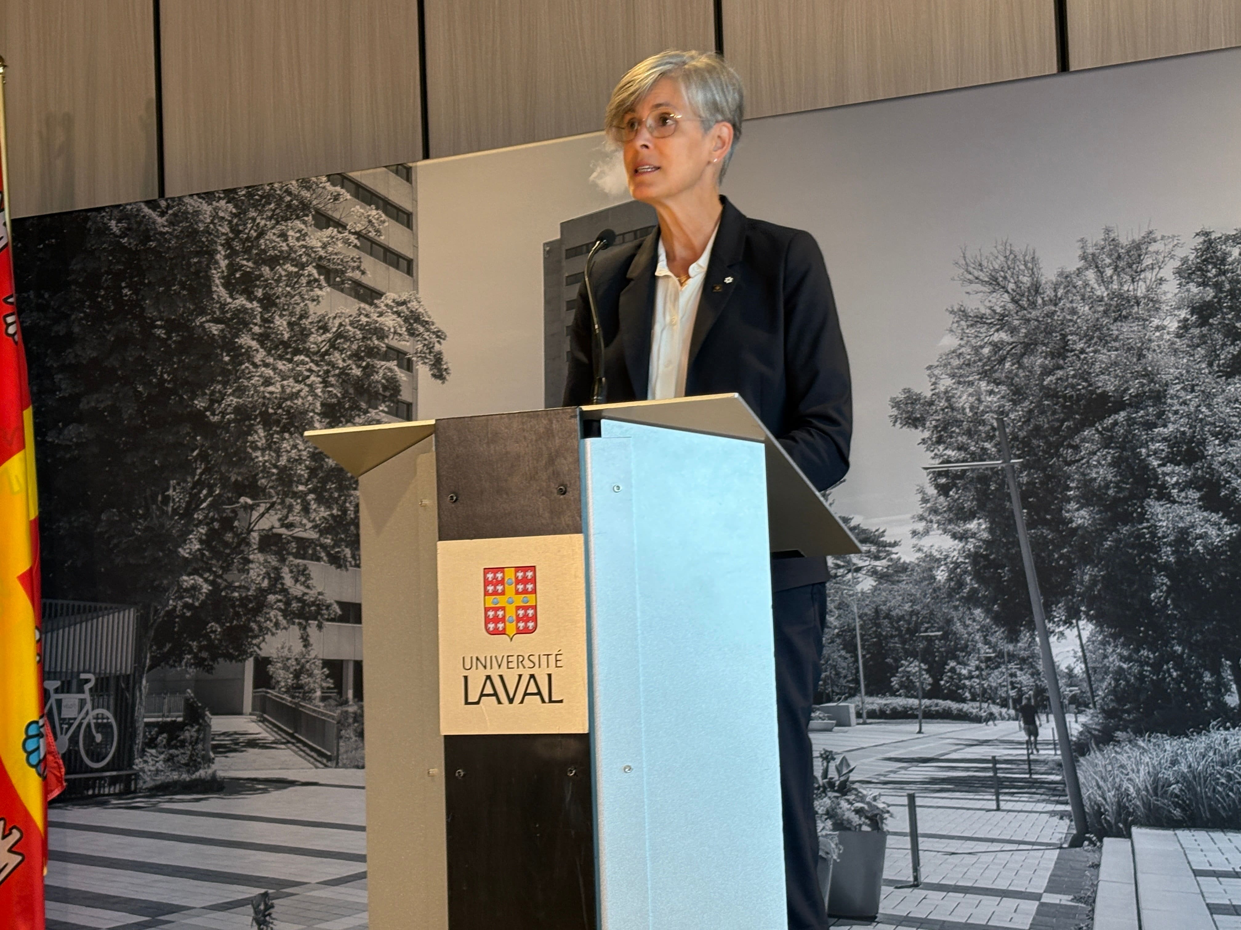 La rectrice de l'Université Laval, Sophie D'Amours.

Photo Catherine Bouchard
Déposée le 25 août 2026