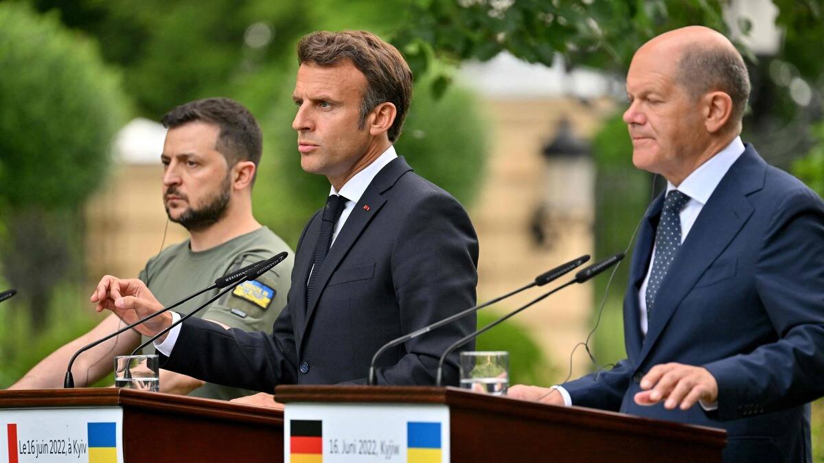 L'Allemagne, la France et l'Italie prêtes à octroyer à l'Ukraine le statut de candidat à l'UE