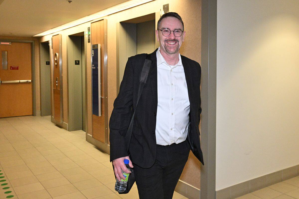 – Gallant Commission – SAAQclic Fiasco – Karl Malenfant – 500 Blvd. René-Lévesque West Montreal, Quebec, Canada. Monday, September 22, 2025. PHOTO: MARTIN ALARY/JOURNAL DE MONTRÉAL/AGENCE QMI