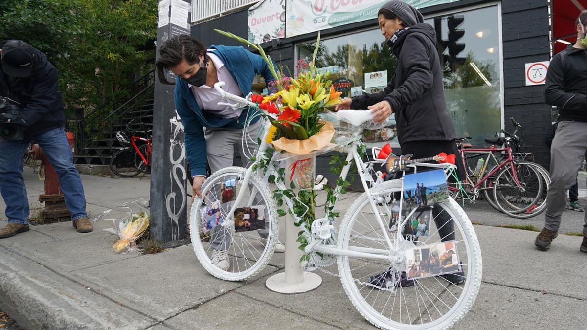 Un 15e vélo fantôme installé à Montréal