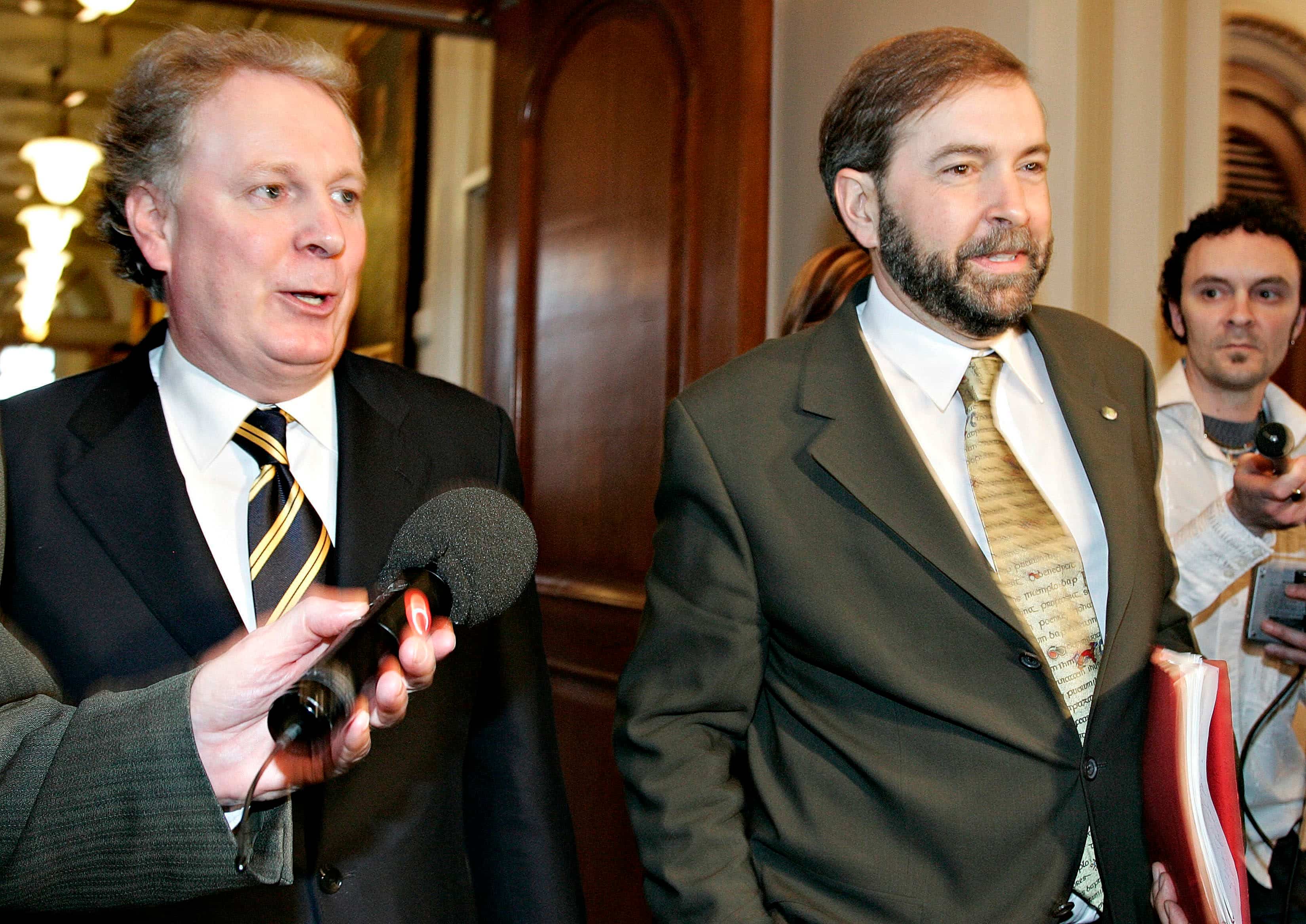 Le jour où Thomas Mulcair a remis les clés de sa limousine à Jean Charest