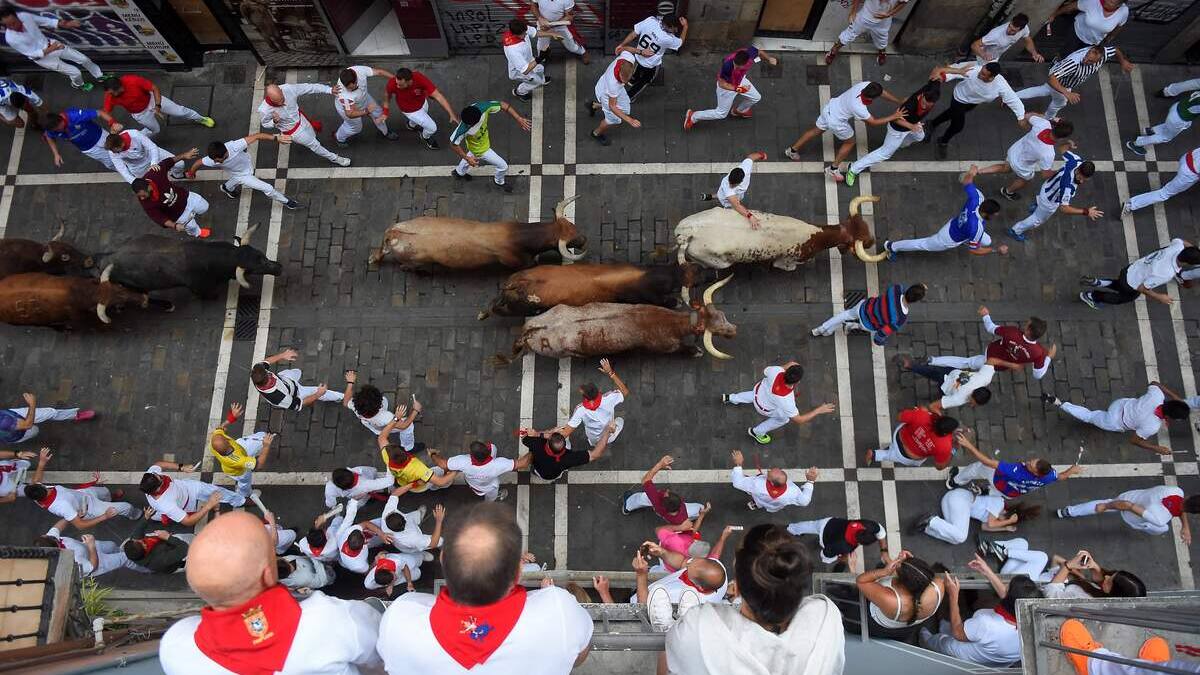 Cinq personnes encornées au total lors des fêtes de la San Fermin en Espagne