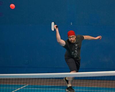 El Quebecer Eugenie Bouchard, en acción, durante el evento