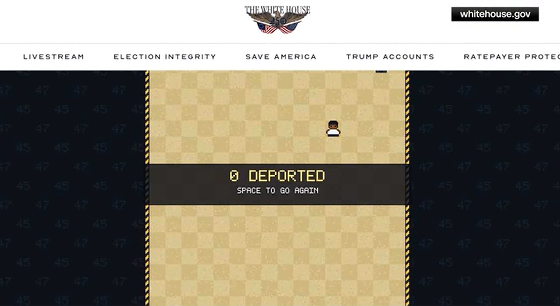 La Maison-Blanche crée un jeu vidéo sur les expulsions d'immigrants.