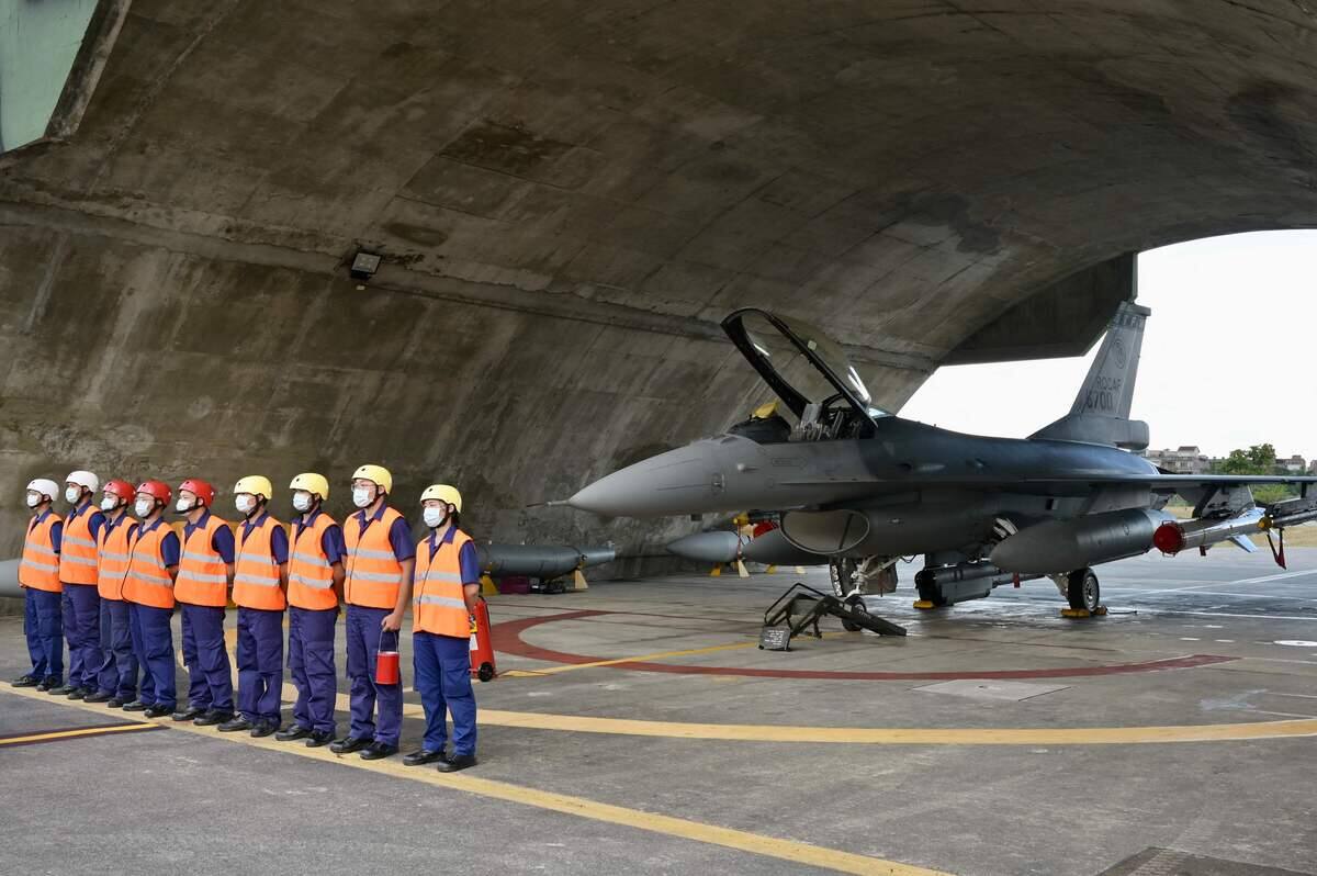 Taiwan displays its latest fighter jet after Chinese maneuvers