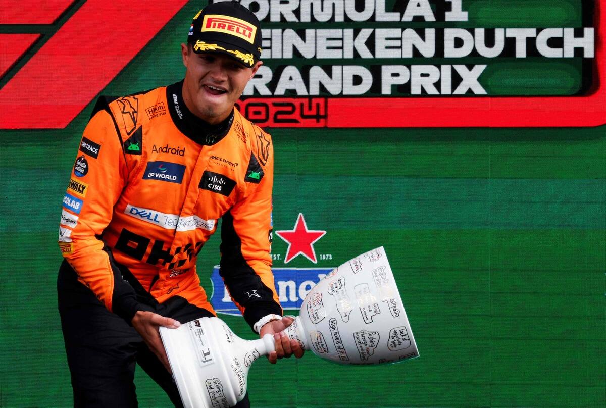 F1: Norris wint met gemak de Nederlandse Grand Prix, voor Verstappen