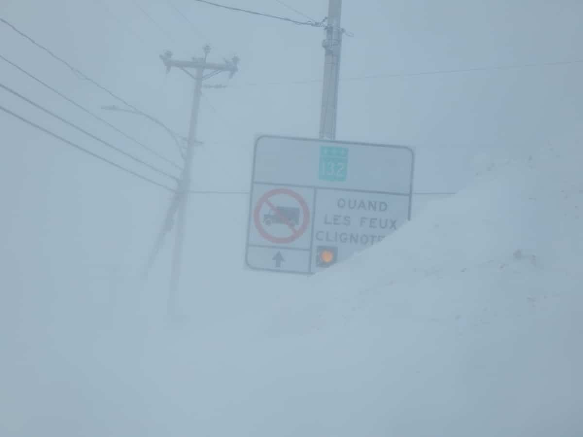 Jusqu'&agrave; 20 cm de neige attendus en Gasp&eacute;sie