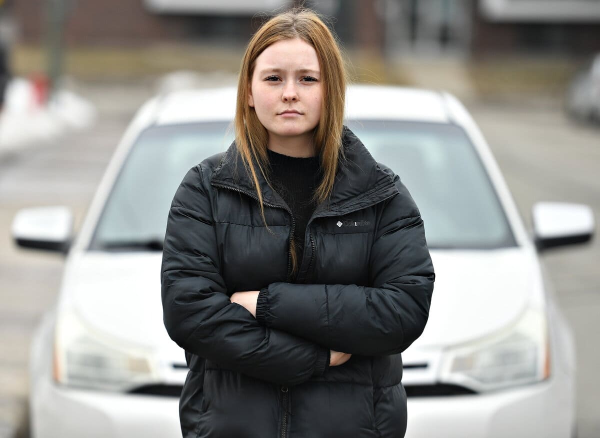Laurye Cossette, témoin de la poursuite policière de mercredi sur l'autoroute 40, est encore secouée par les événements.