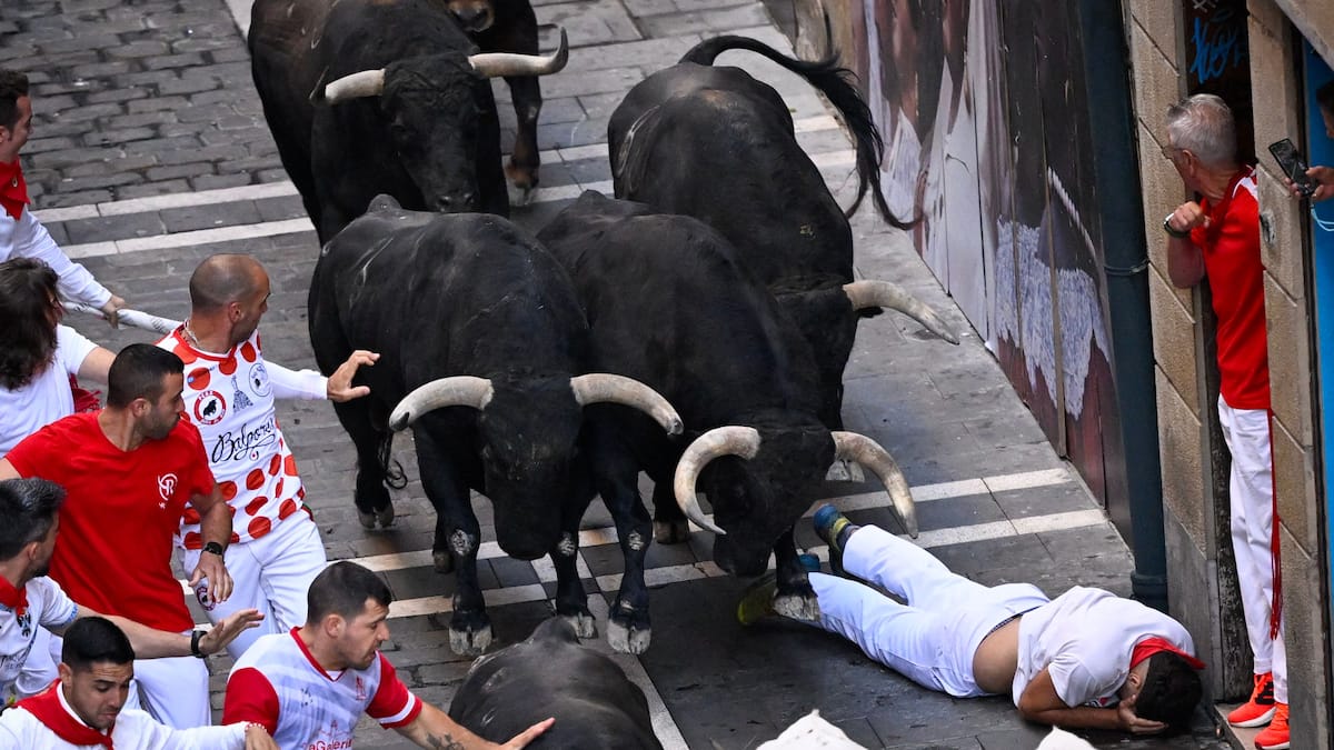 57 injured and four gored in Spain during San Fermin celebrations 57 injured and four gored in Spain during San Fermin celebrations