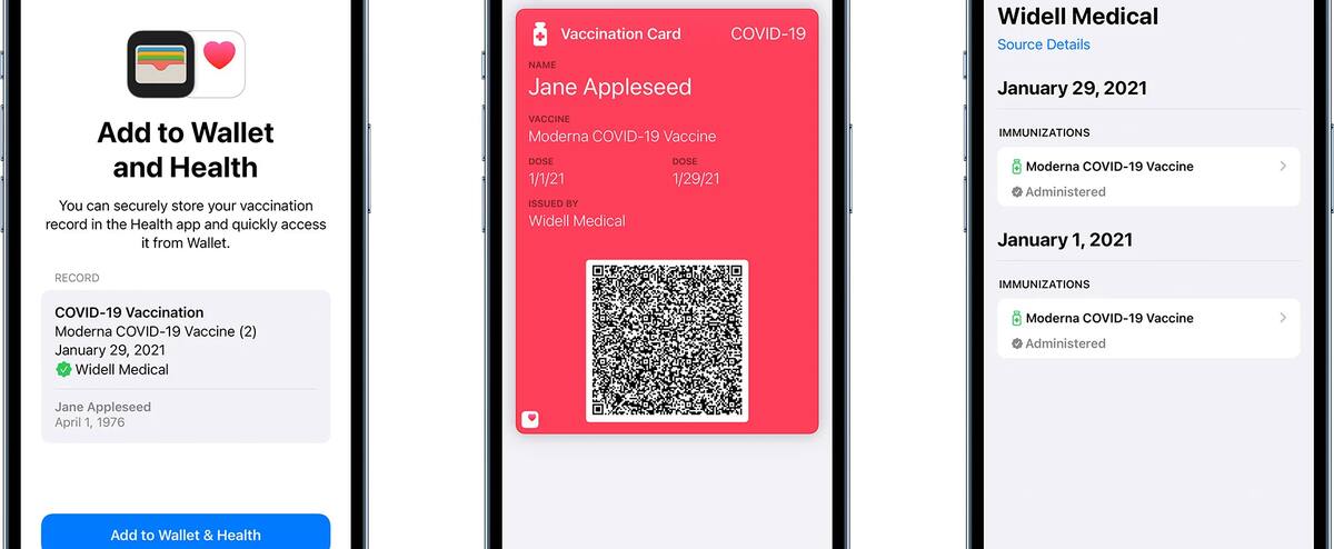 La version iOS 15 permettra d’ajouter votre preuve de vaccination dans les applis Santé et Wallet