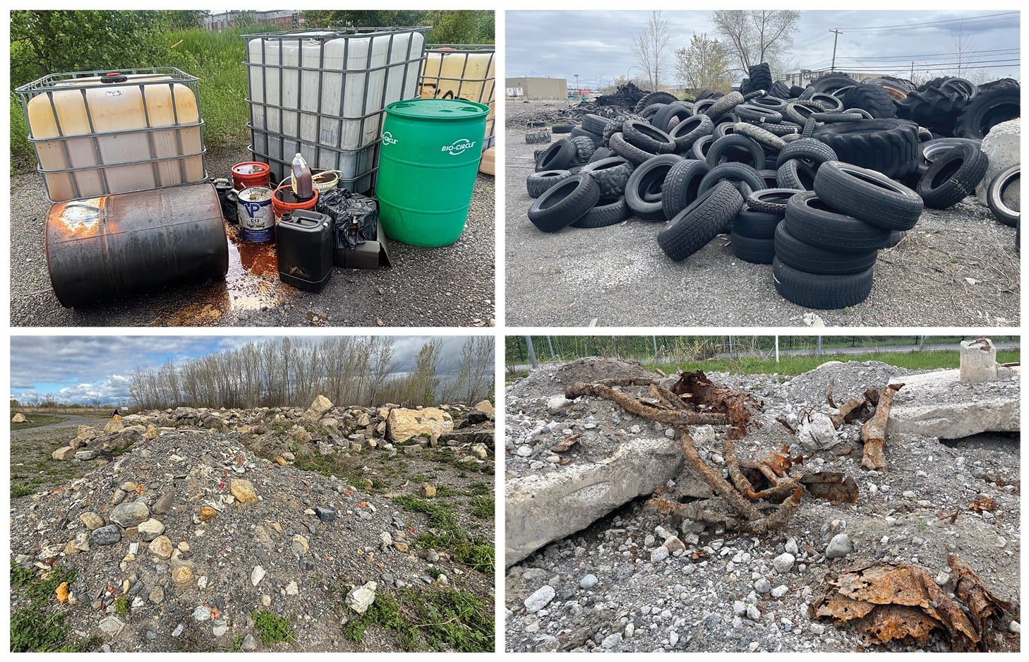 Des centaines de dépôts illégaux de déchets menacent les résidents de la Rive-Nord de Montréal