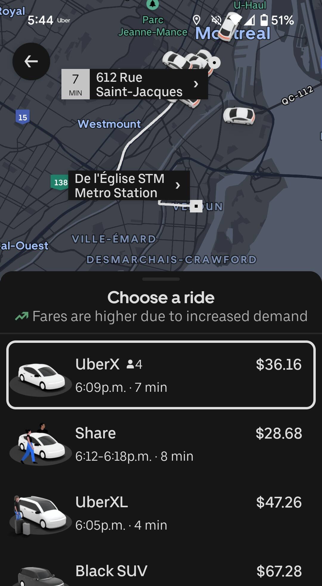 60$ au lieu de 27$: les prix explosent sur Uber à cause de la grève à ...