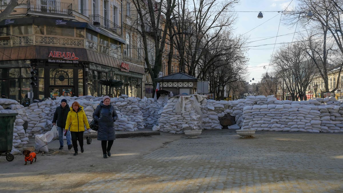 EN IMAGES | Visite guidée d'Odessa transformée en forteresse