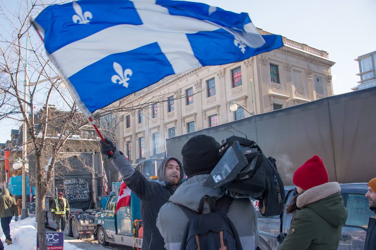 &laquo;Convoi de la libert&eacute;&raquo;: une manifestation qui n&rsquo;est pas bienvenue &agrave; Qu&eacute;bec