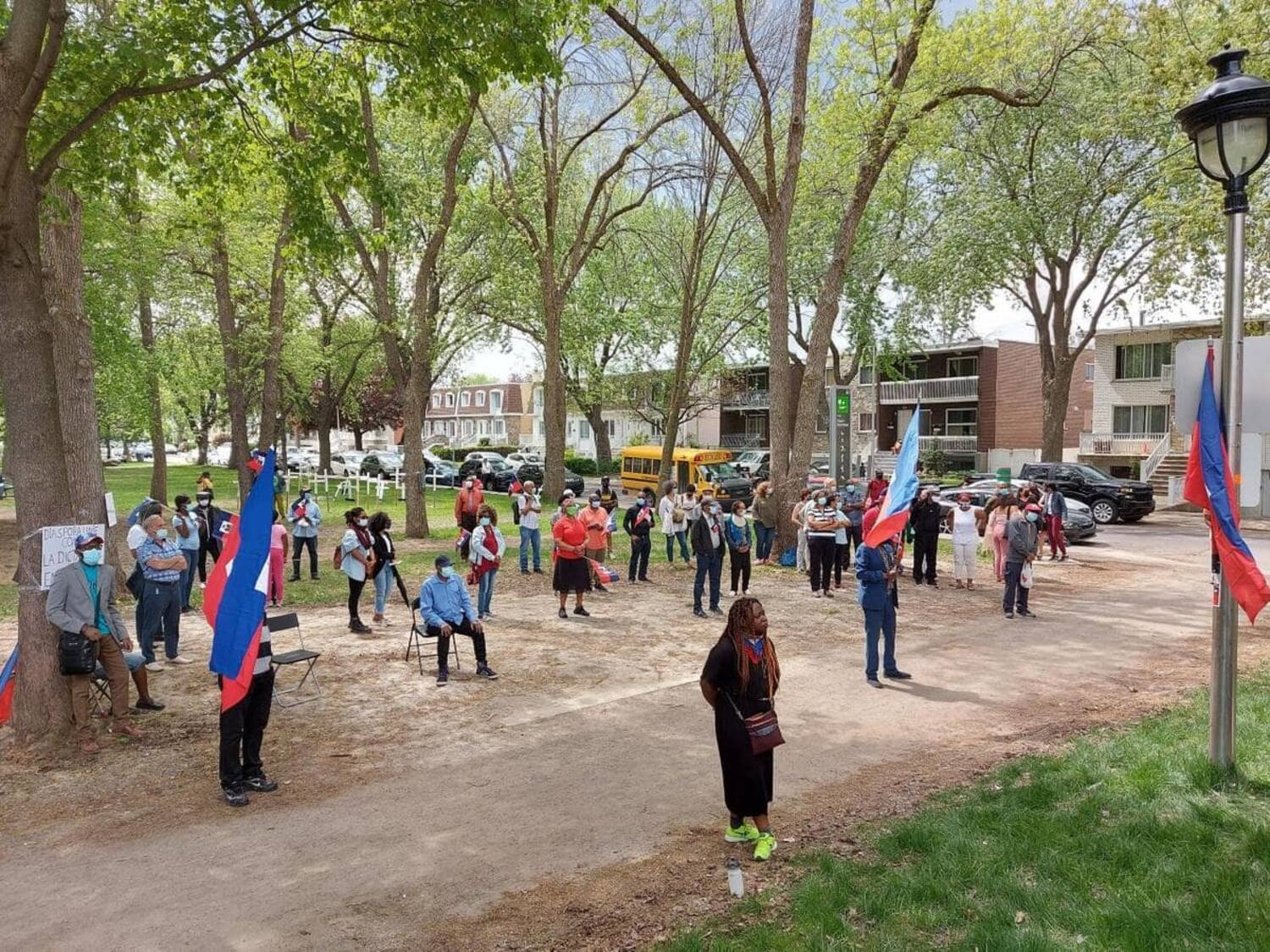 Un rassemblement festif en solidarité avec la lutte du peuple haïtien JDM