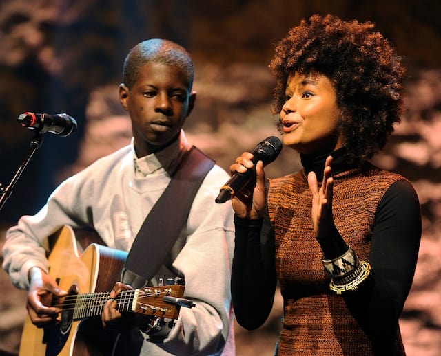 Karim Ouellet et Marieme au Théâtre Petit Champlain de Québec, le 4 octobre 2016.