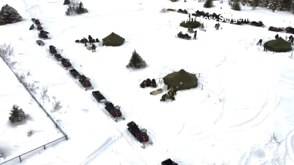 Entrainement de l'armée sur la Côte-Nord