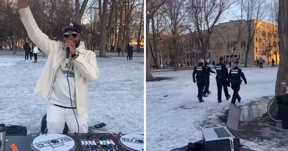 Image principale de l'article Il fait reculer la police avec la voix de Legault