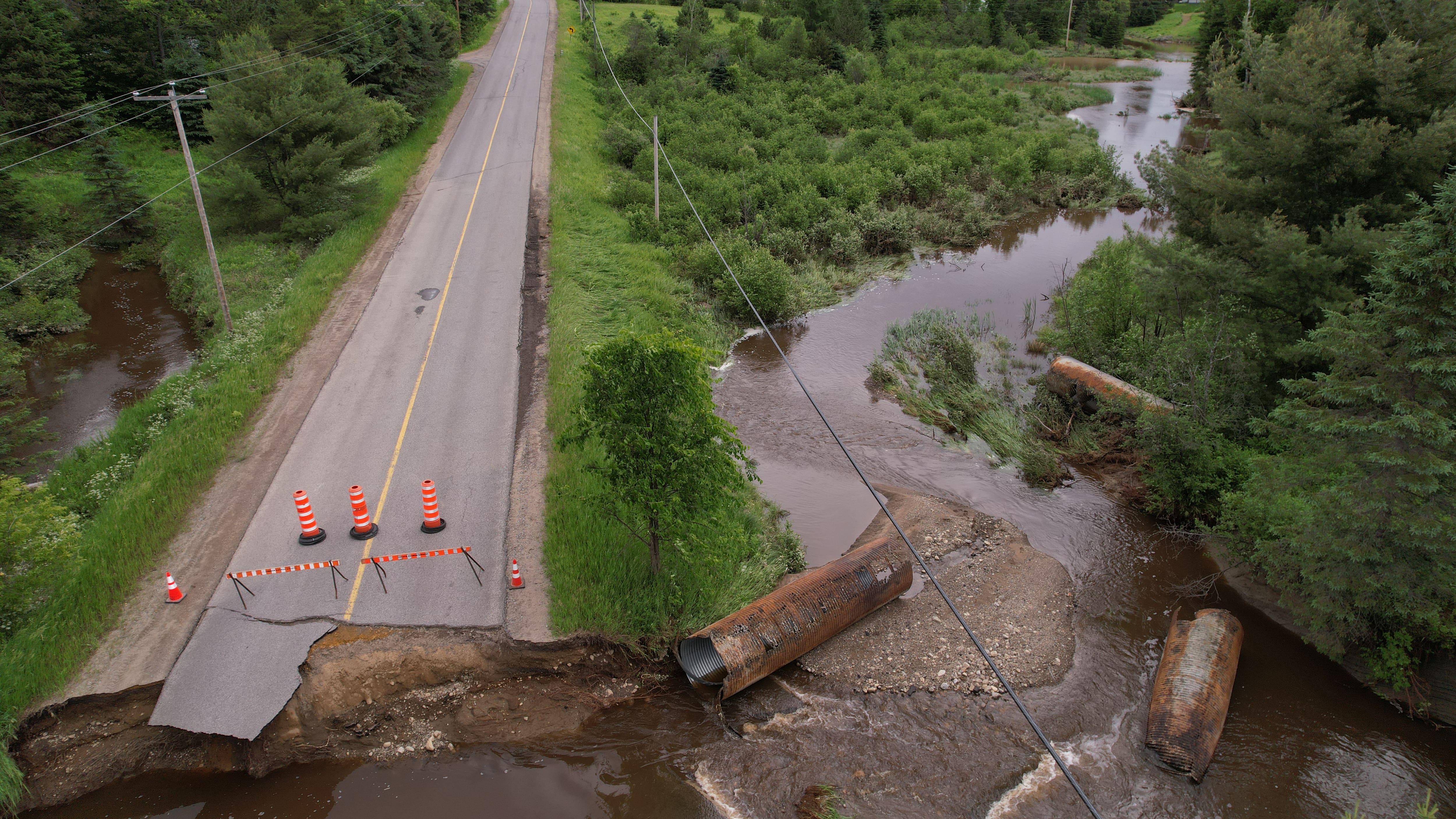 The collapse of a beaver dam causes damage in Rawdon The Canadian News