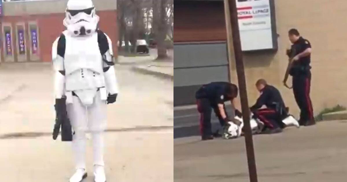 La police albertaine se lance sur une stormtrooper
