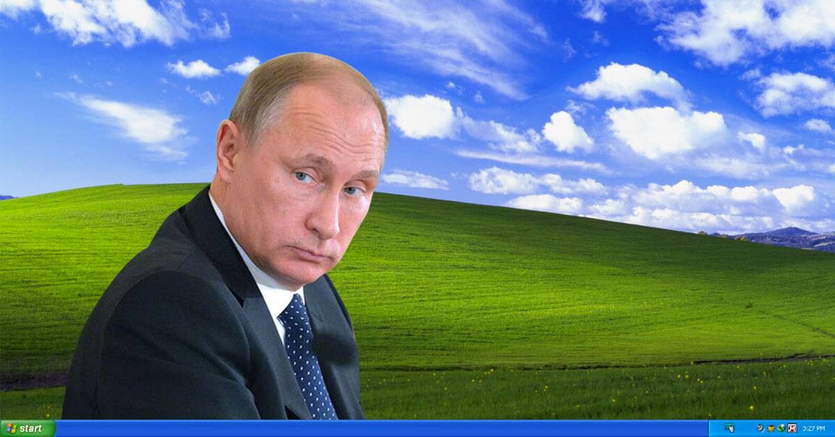 Vladimir Poutine utilise encore Windows XP | Le Sac de chips