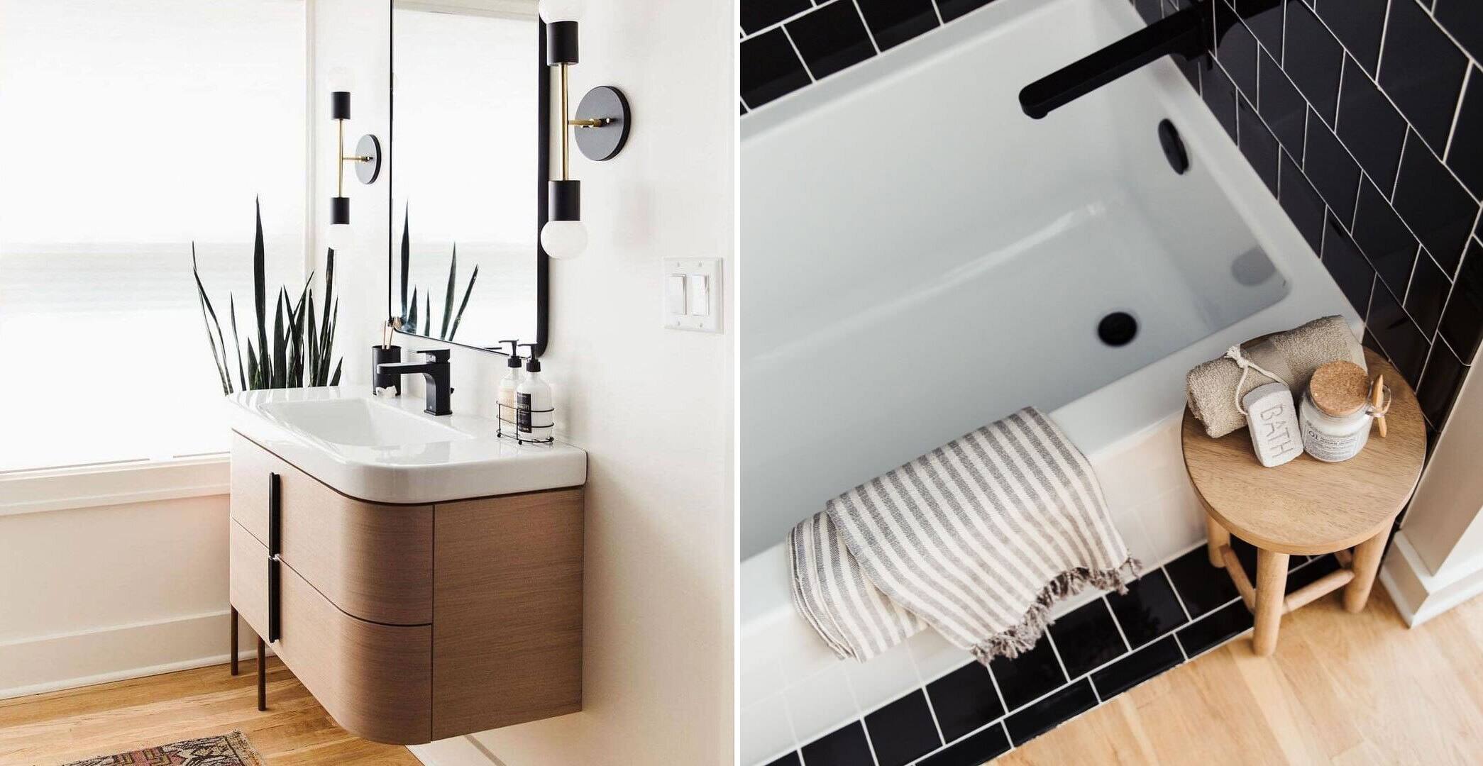 design chic de très petites salles de bains