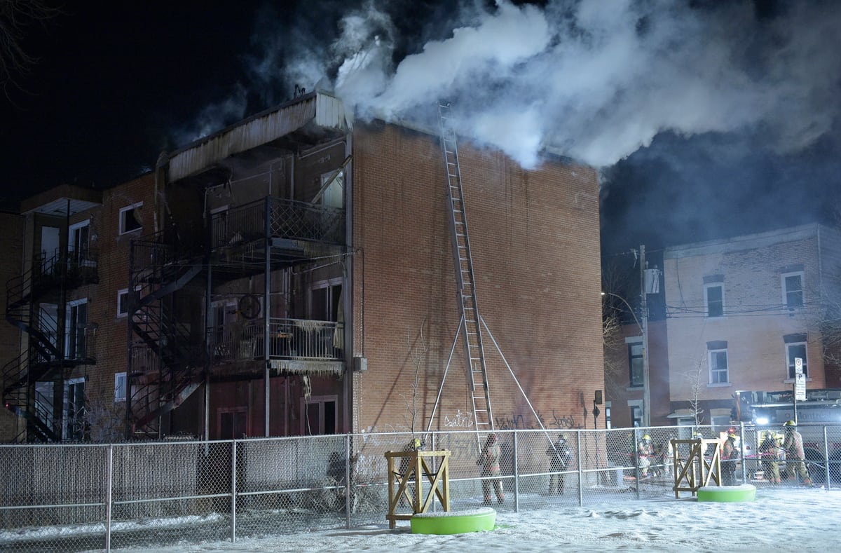 Un immeuble r&eacute;sidentiel lourdement endommag&eacute; par un incendie