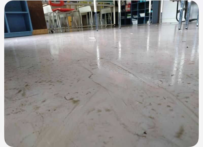 De l’eau «suintait» des planchers à l’automne 2024, rapporte le syndicat qui représente les employés de soutien.