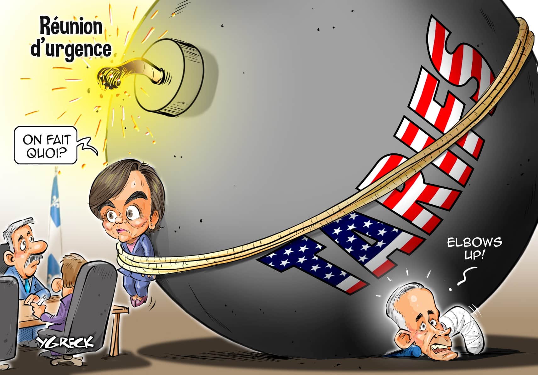 La caricature d'Ygreck