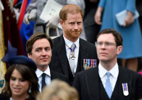 Prince Harry discreet at the coronation of Charles III