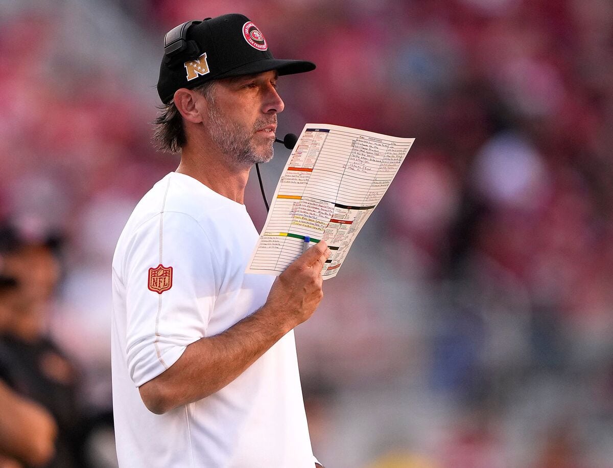 O chef-chef dos 49ers, Kyle Shanahan, foi invadido, em cinco presenças dos 49ers no segundo tour.
