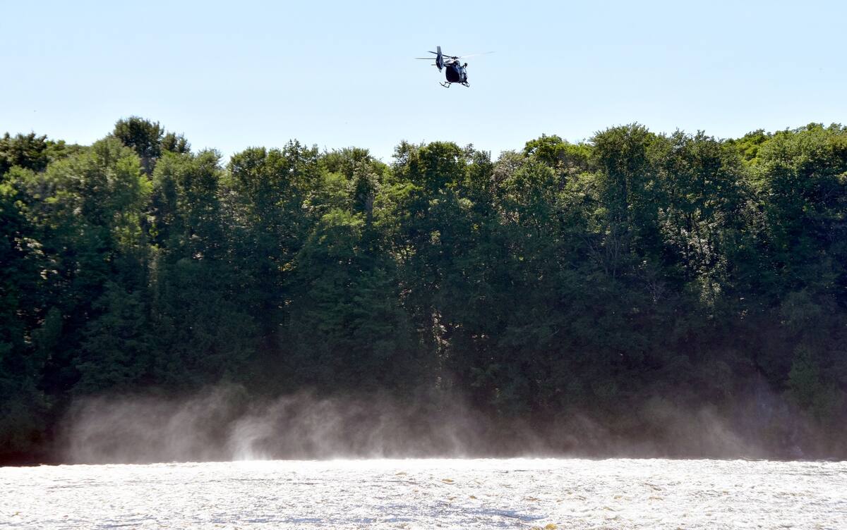 EN IMAGES | Un sauvetage h&eacute;liport&eacute; &agrave; Drummondville