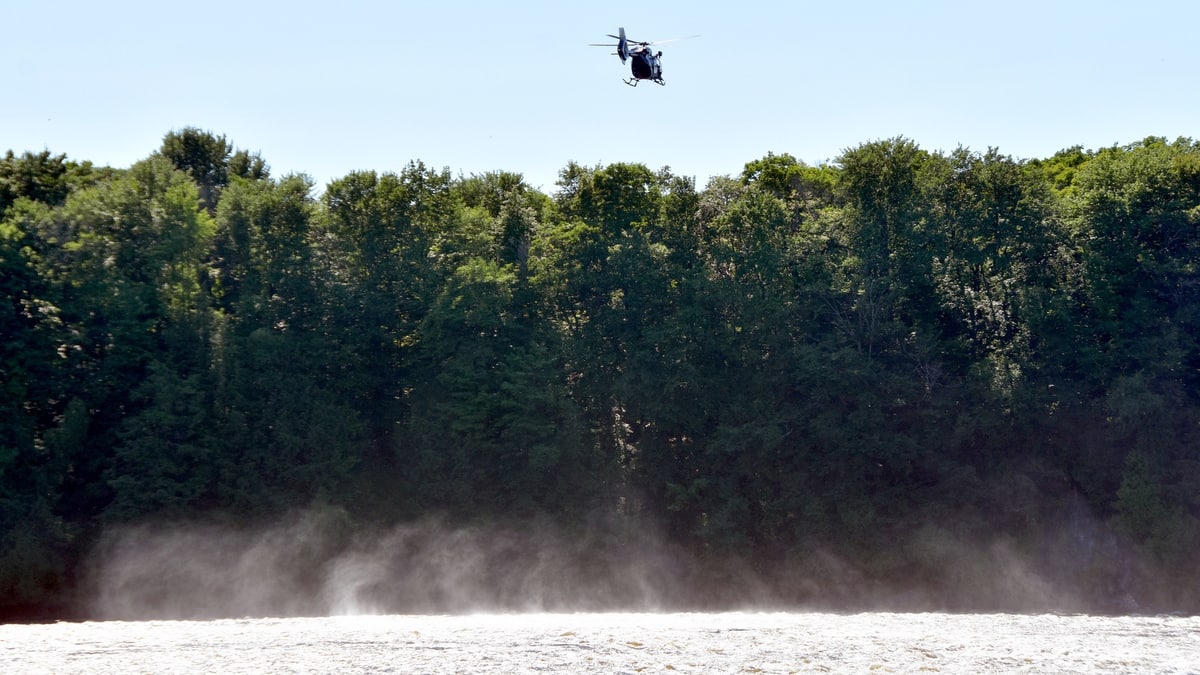 EN IMAGES | Un sauvetage héliporté à Drummondville
